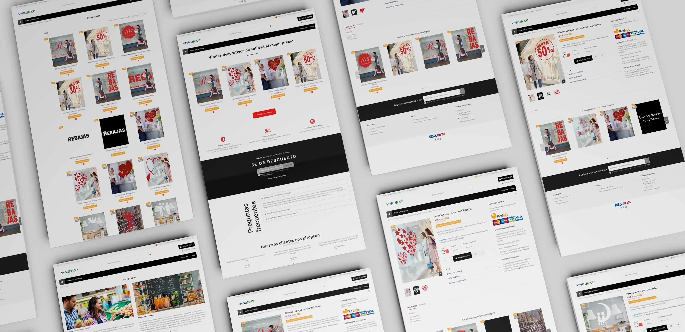 Desarrollo tienda de vinilos decorativos